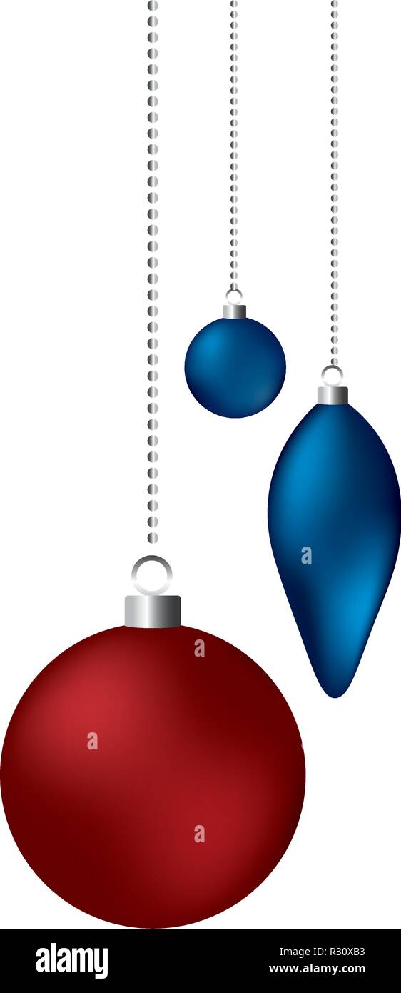 christmas decoration ornament balls vector illustration Stock Vector ...