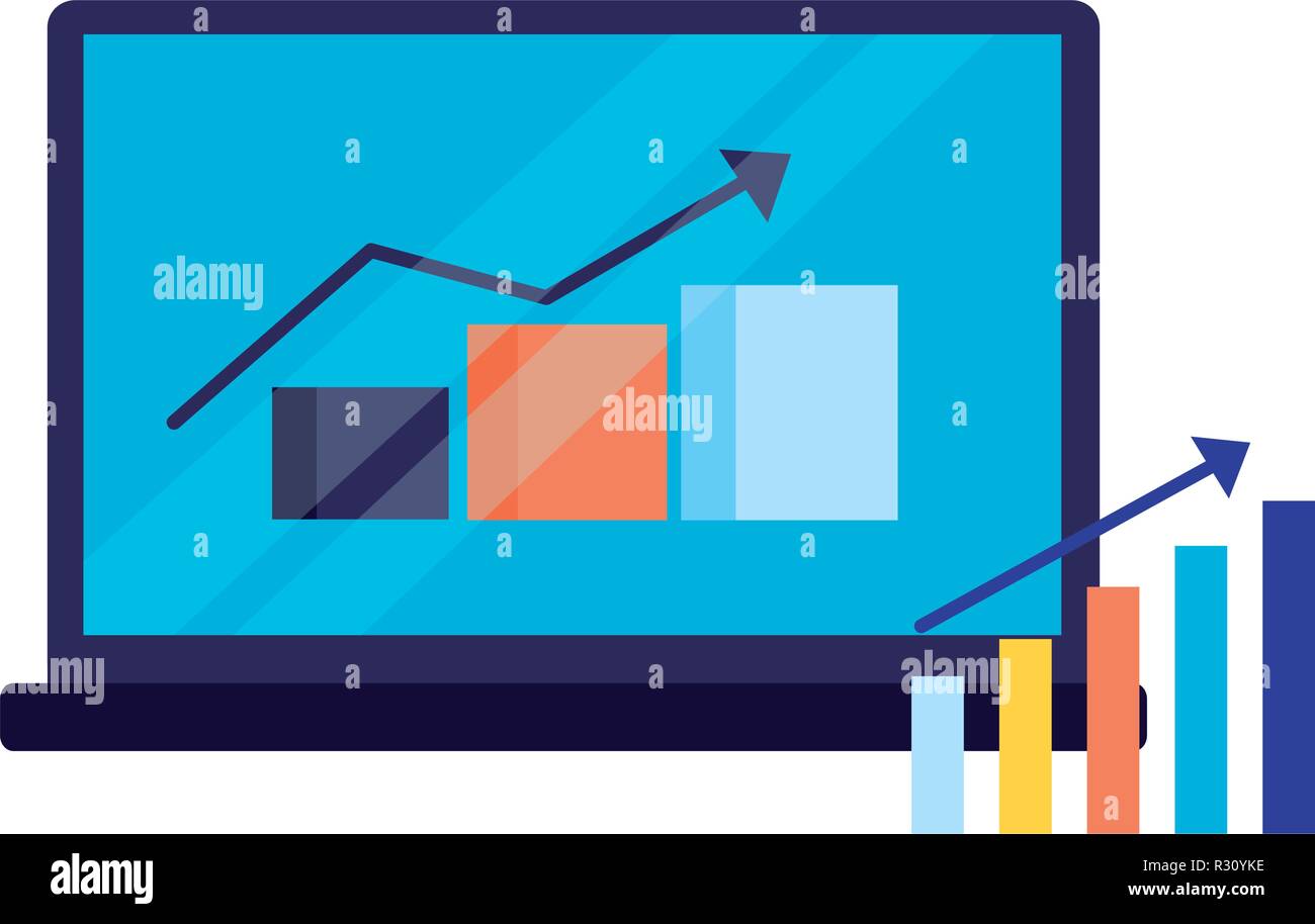mobile statistics report search engine optimization vector illustration ...