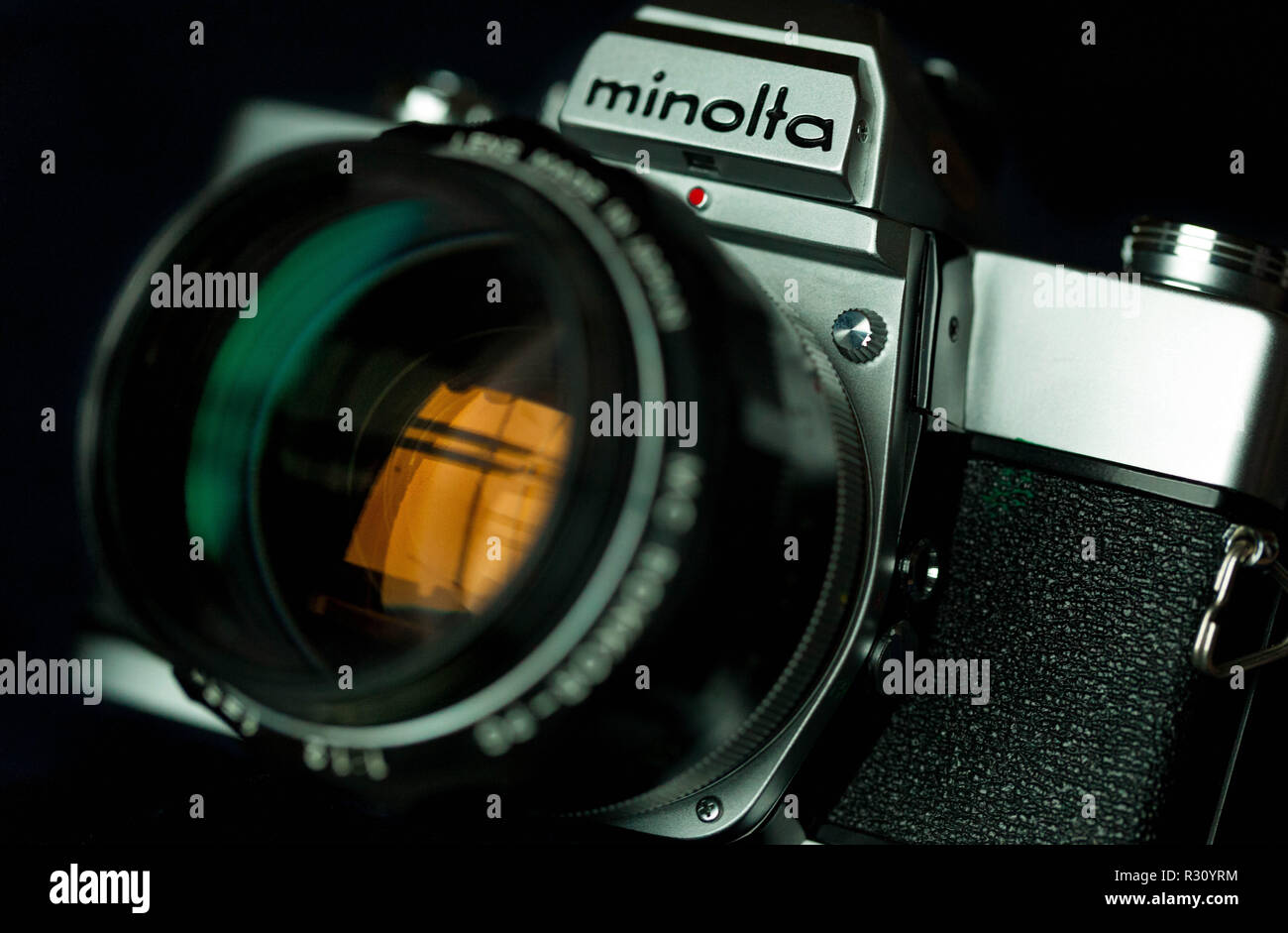 Minolta film camera SRT 303 Stock Photo
