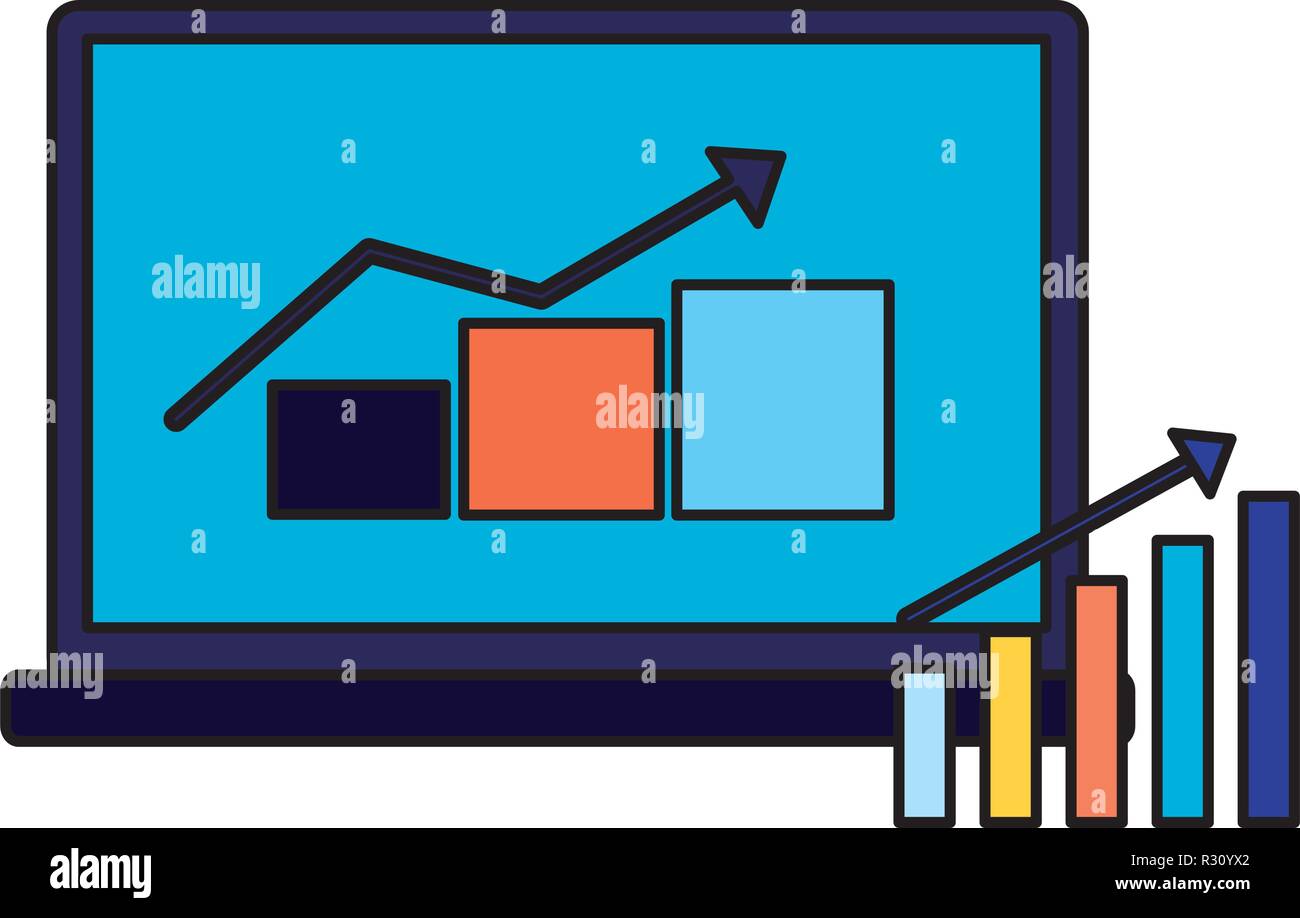 mobile statistics report search engine optimization vector illustration ...