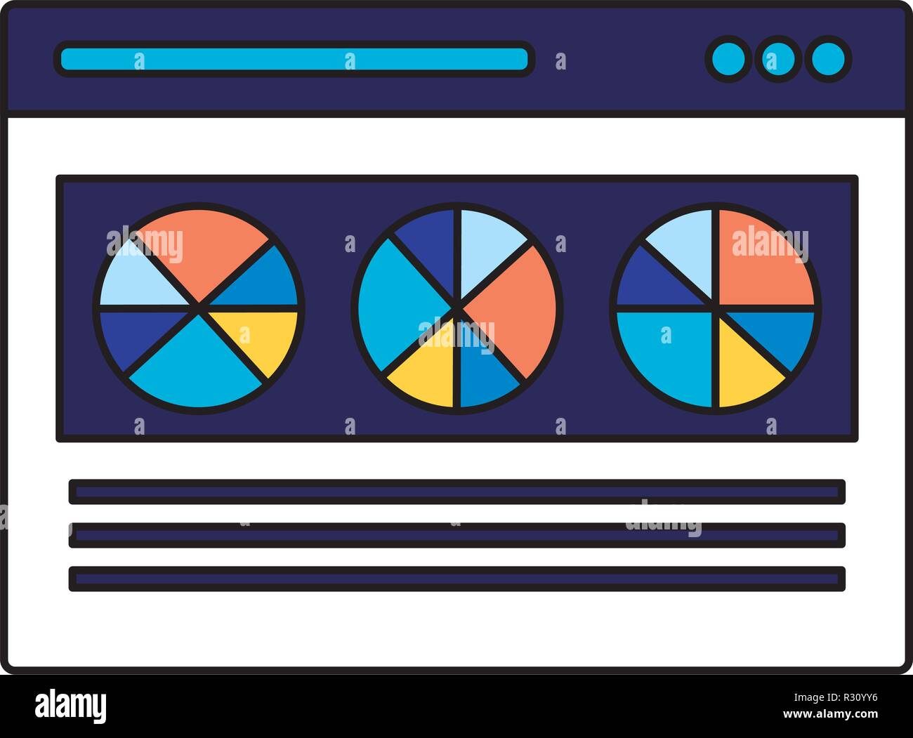 page report chart search engine optimization vector illustration Stock ...