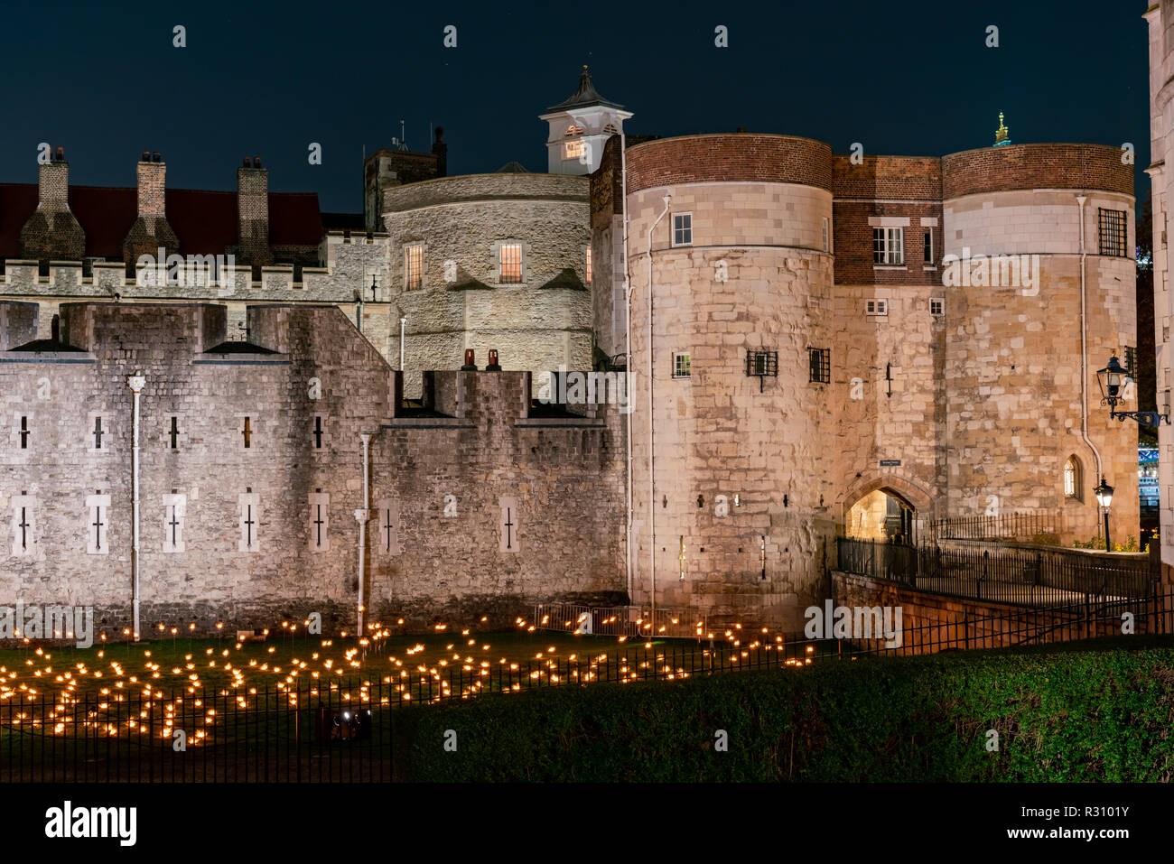 Special event Beyond the Deepening Shadow at Tower of London, United Kingdom Stock Photo