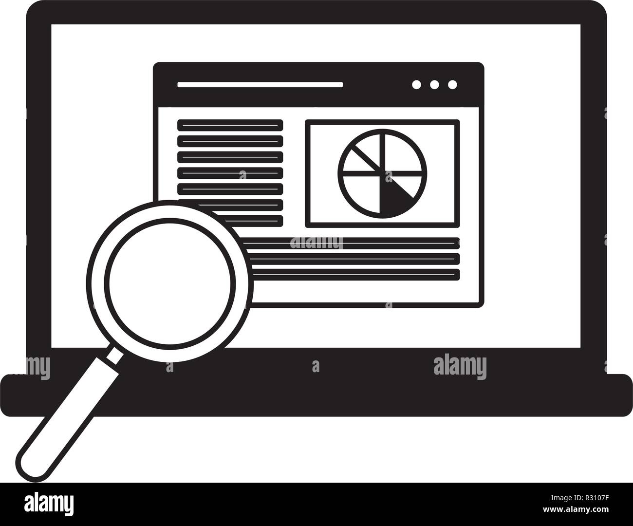 mobile analysis web search engine optimization vector illustration ...