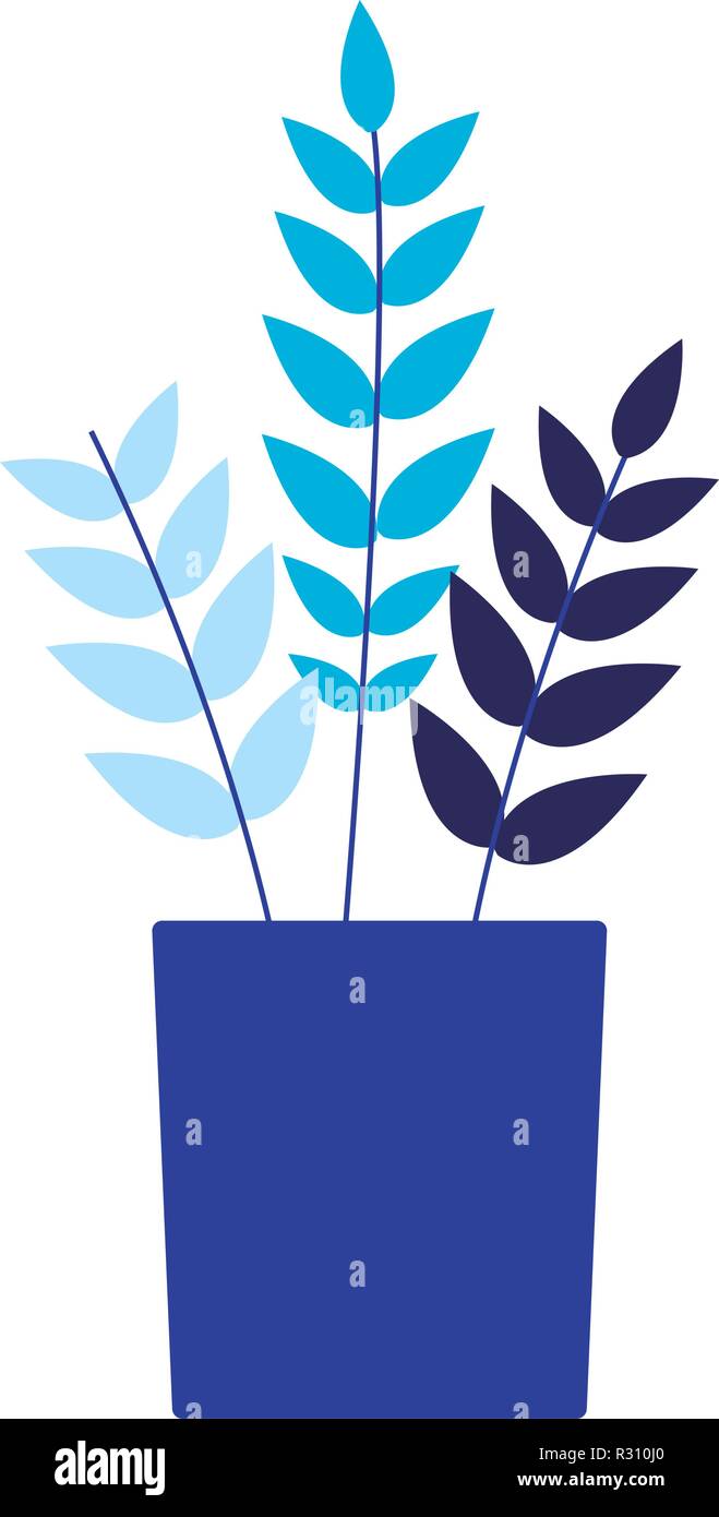 potted plant on white background vector illustration Stock Vector Image ...