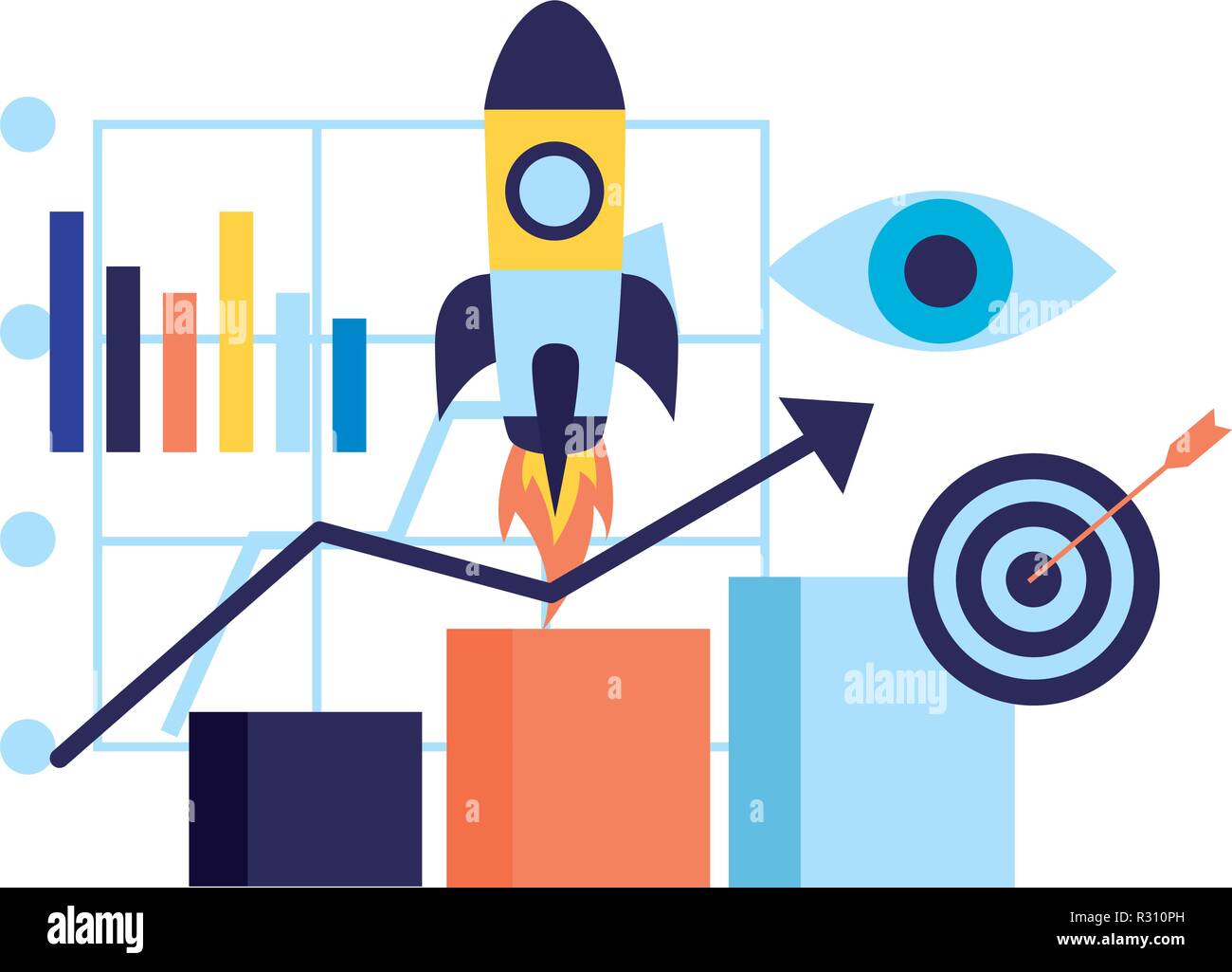 rocket statistics diagram target business search engine optimization ...