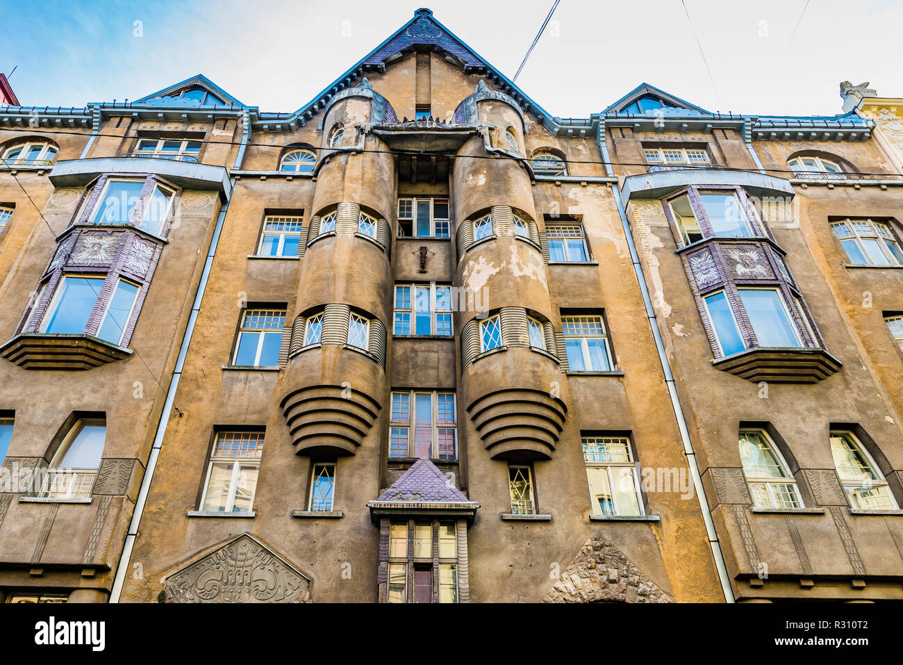 Art nouveau architecture in Riga Building on the Alberta street, 11