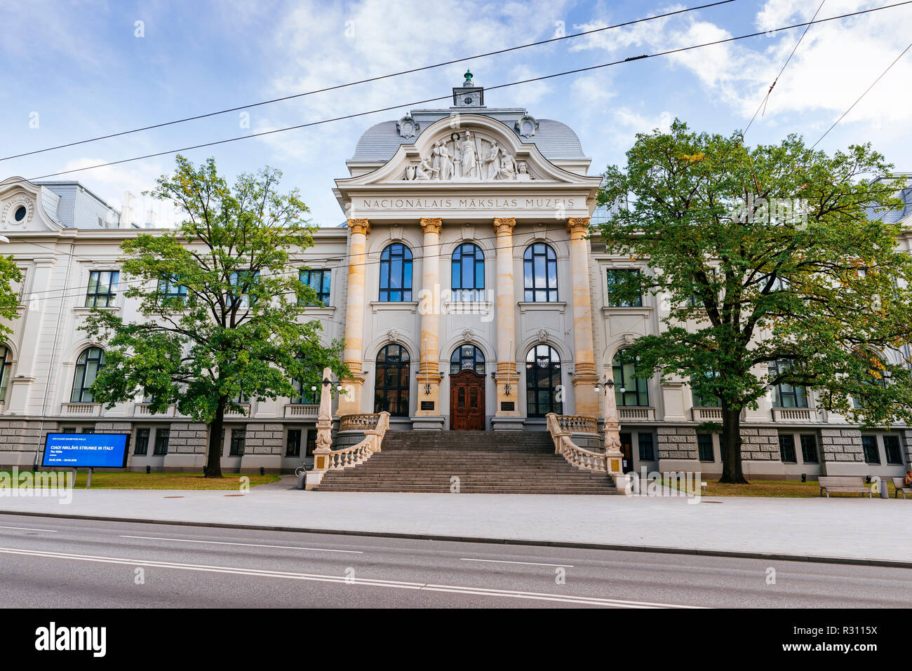 The Latvian National Museum of Art is the richest collection of national art in Latvia. Riga, Latvia, Baltic states, Europe. Stock Photo