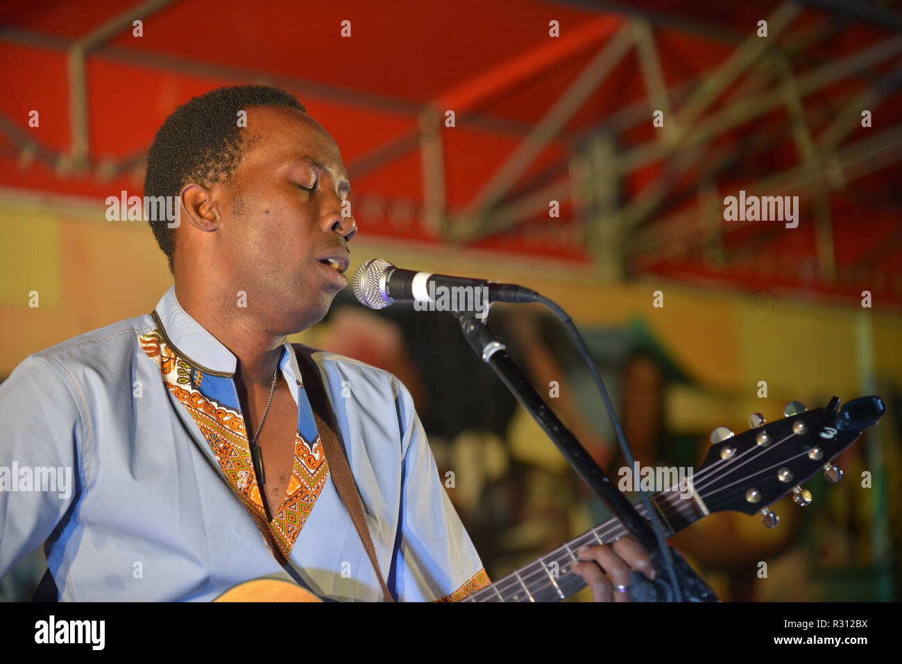 Recording artist Belo performs during the ‘Sounds of Little Haiti’ hosted by Mecca aka Grimo at the Little Haiti Cultural Complex on October 19, 2018 in Miami, Florida.  Featuring: Belo Where: MIAMI, Florida, United States When: 20 Oct 2018 Credit: Johnny Louis/WENN.com Stock Photo
