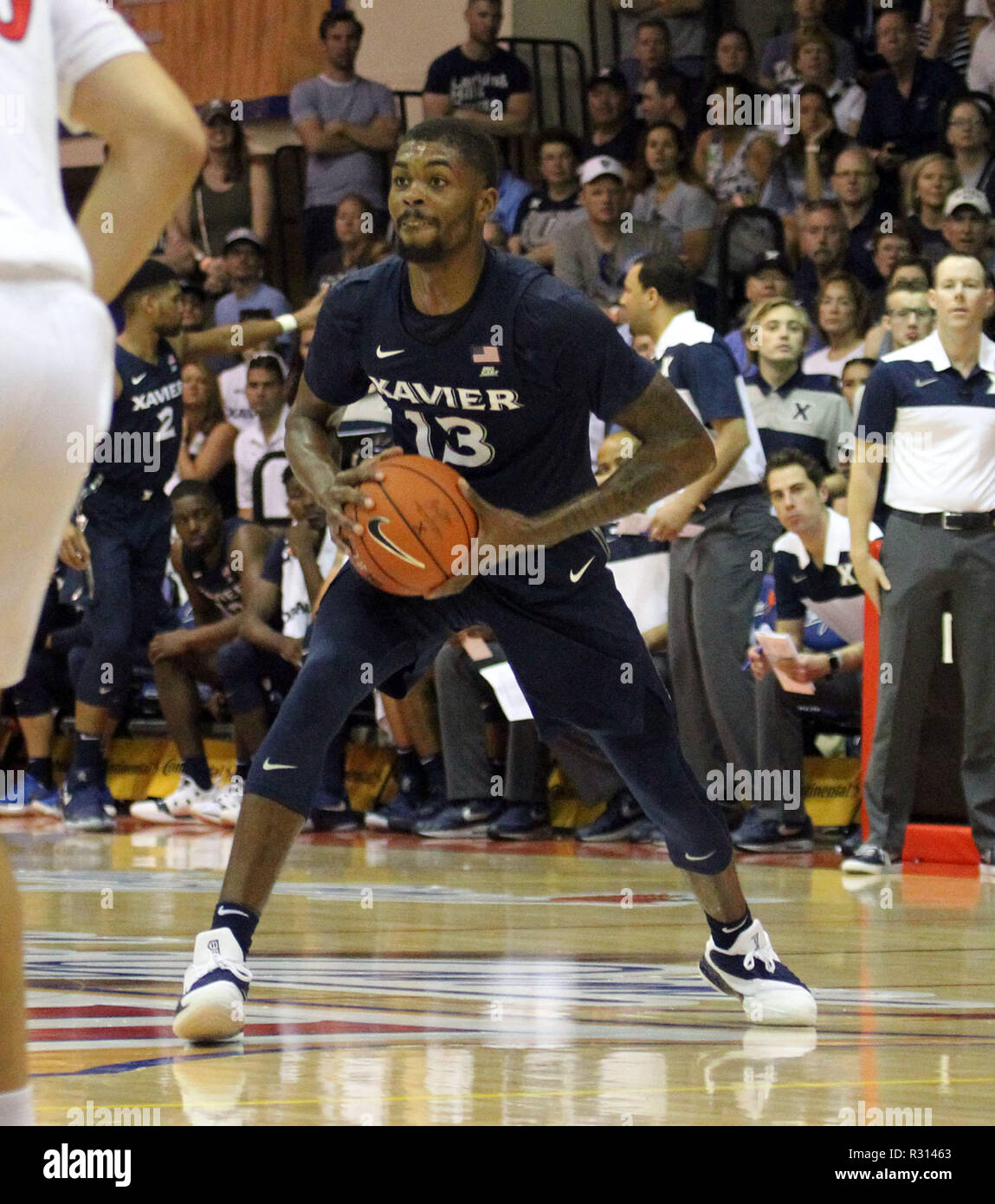 November 17 18 Xavier Musketeers Forward Naji Marshall 13 Looks To Pass During A Game Between The San Diego State Aztecs And The Xavier Musketeers At The Lahaina Civic Center In November 17 18 Xavier Musketeers Forward Naji Marshall 13 Looks To Pass During A Game Between The San Diego State Aztecs And The Xavier Musketeers At The Lahaina Civic Center In