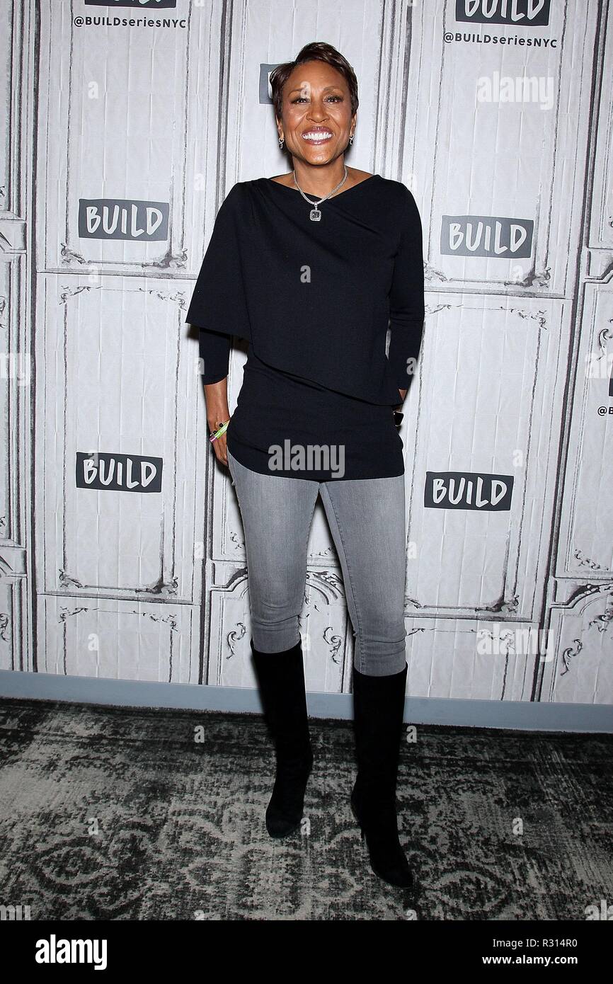 Robin Roberts inside for AOL Build Series Celebrity Candids - TUE, AOL