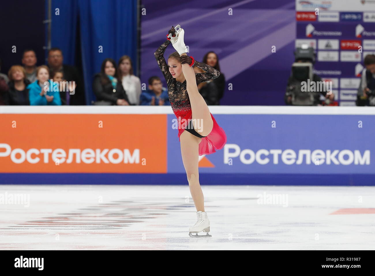 Moscow, Russia. 17th Nov, 2018. Alina Zagitova (RUS) Figure Skating