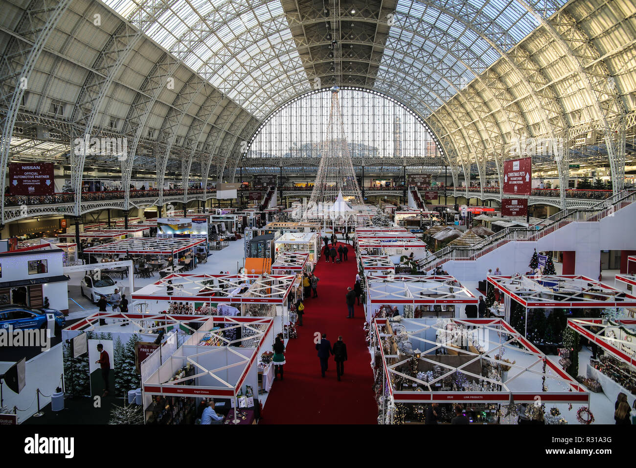 London Uk 21 Nov 2018 Ideal Home Show Christmas Brings