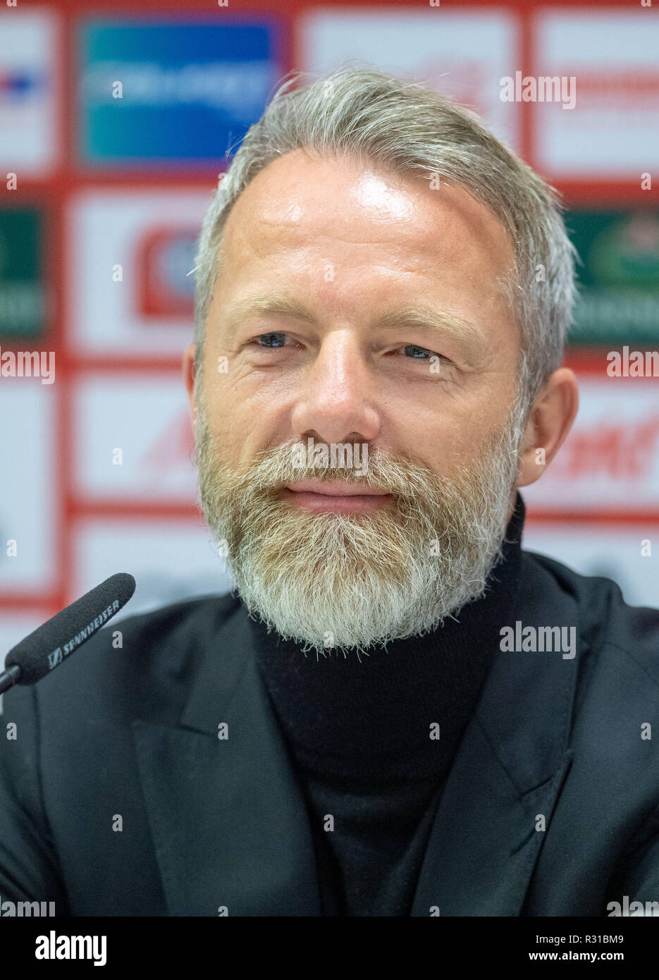 Ingolstadt, Germany. 21st Nov, 2018. Thomas Linke, former national player  and vice world champion of 2002, takes part in a press conference at FC  Ingolstadt 04. The 48-year-old is to advise the