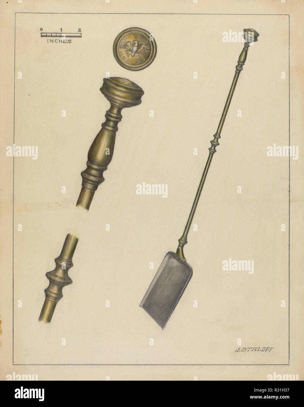 Fireplace Equipment Dated 1935 1942 Dimensions Overall 28 7 X