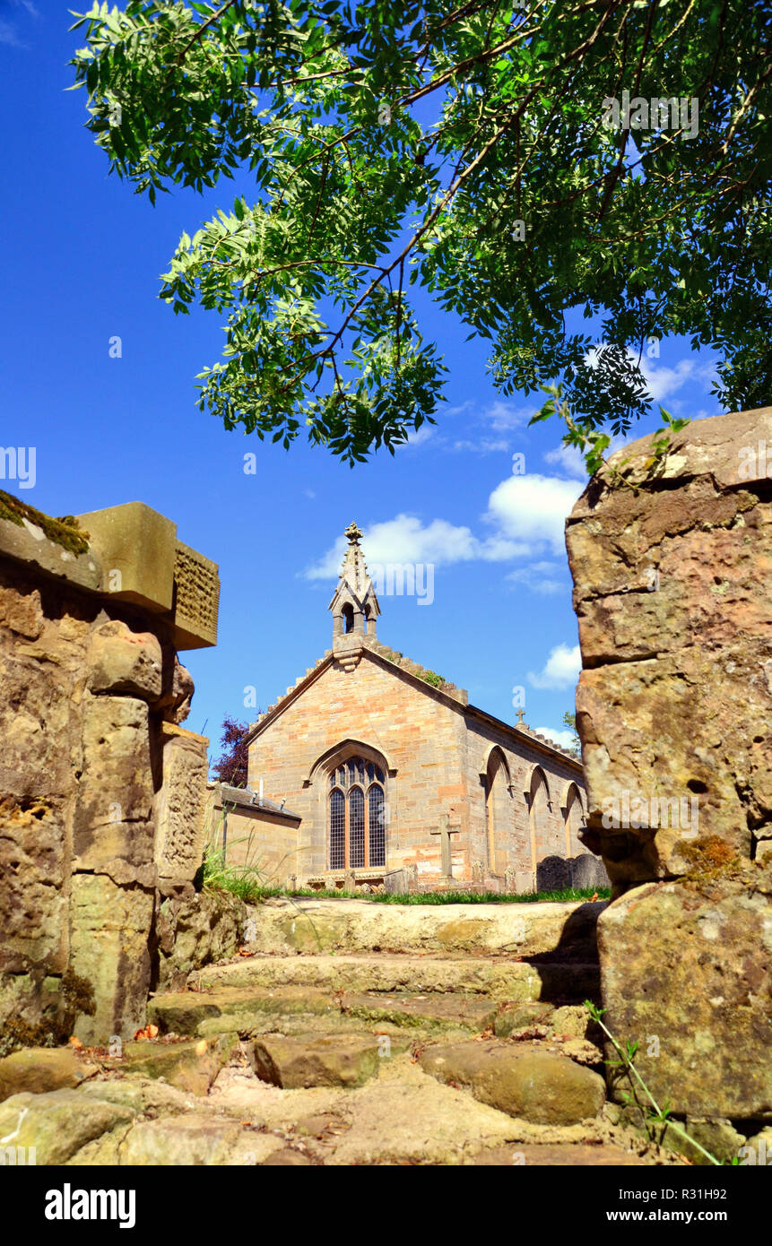 Dunino Church in summer in the East Neuk of Fife, Scotland. Stock Photo