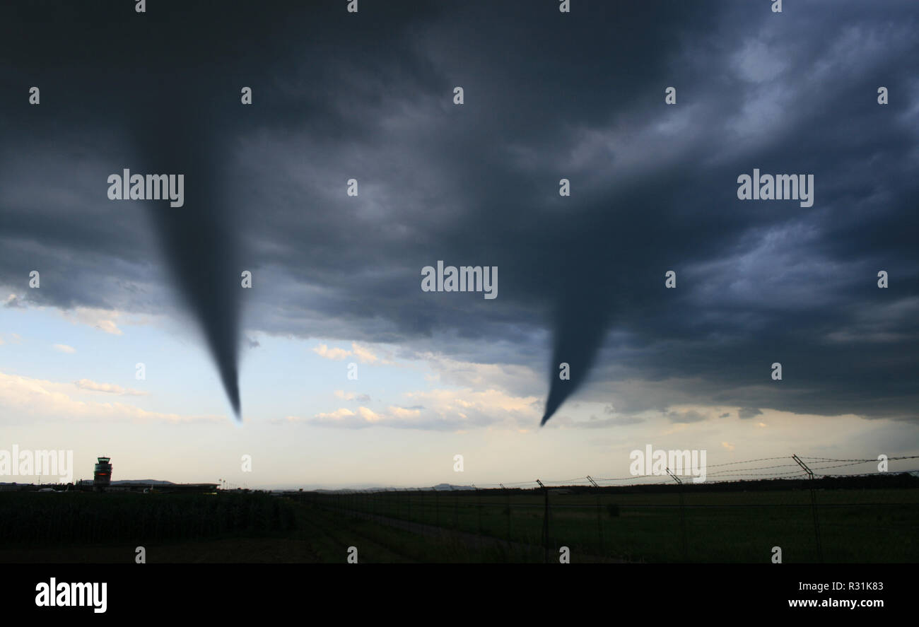 Tornado damage town hi-res stock photography and images - Alamy
