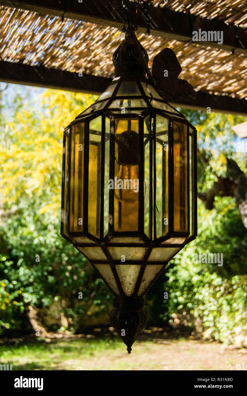 Vintage Outdoor Porch Pendant Lamp Garden Fixture Lights Vintage Terrace Lighting  lantern Stock Photo - Alamy