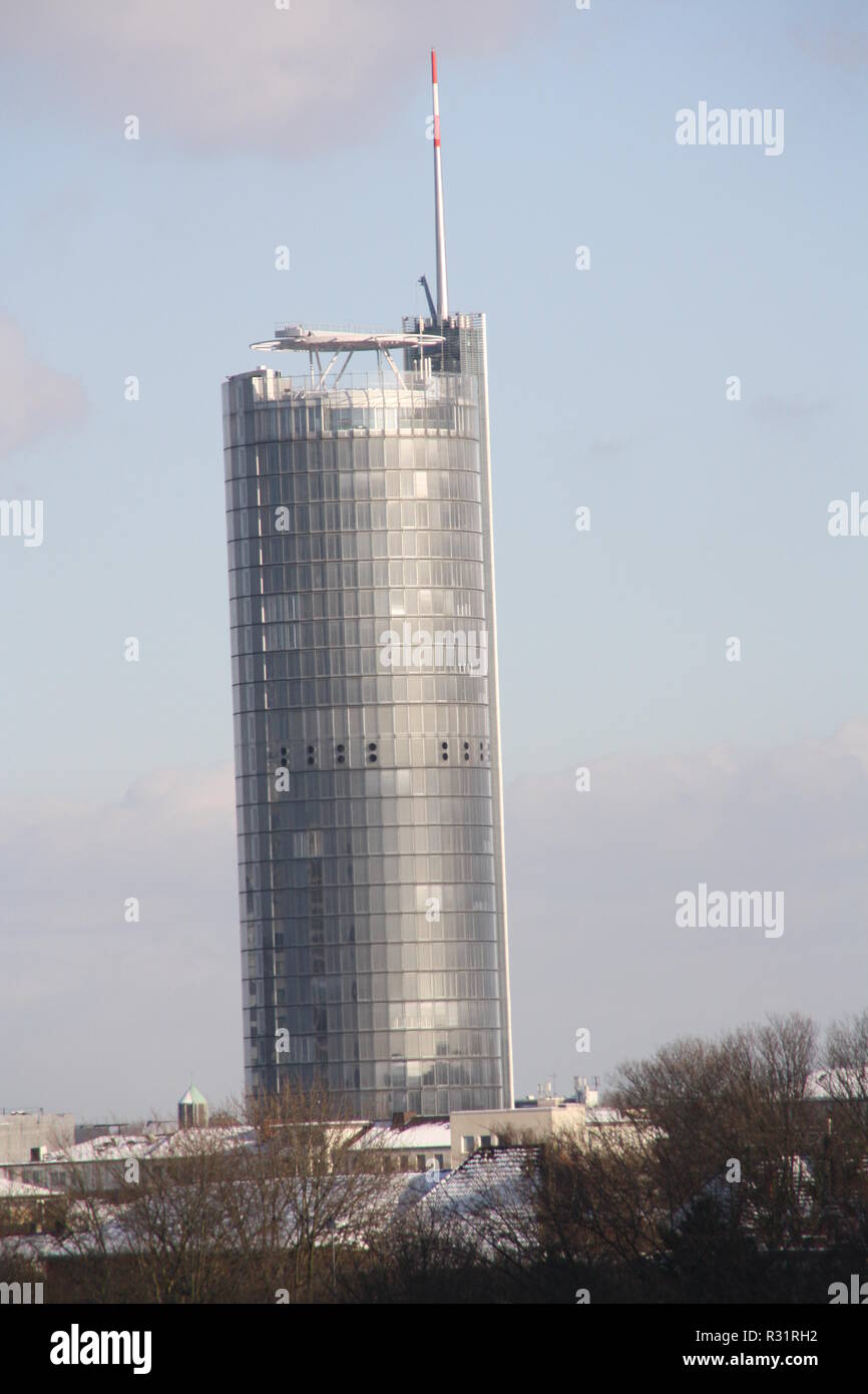 rwe tower in essen Stock Photo