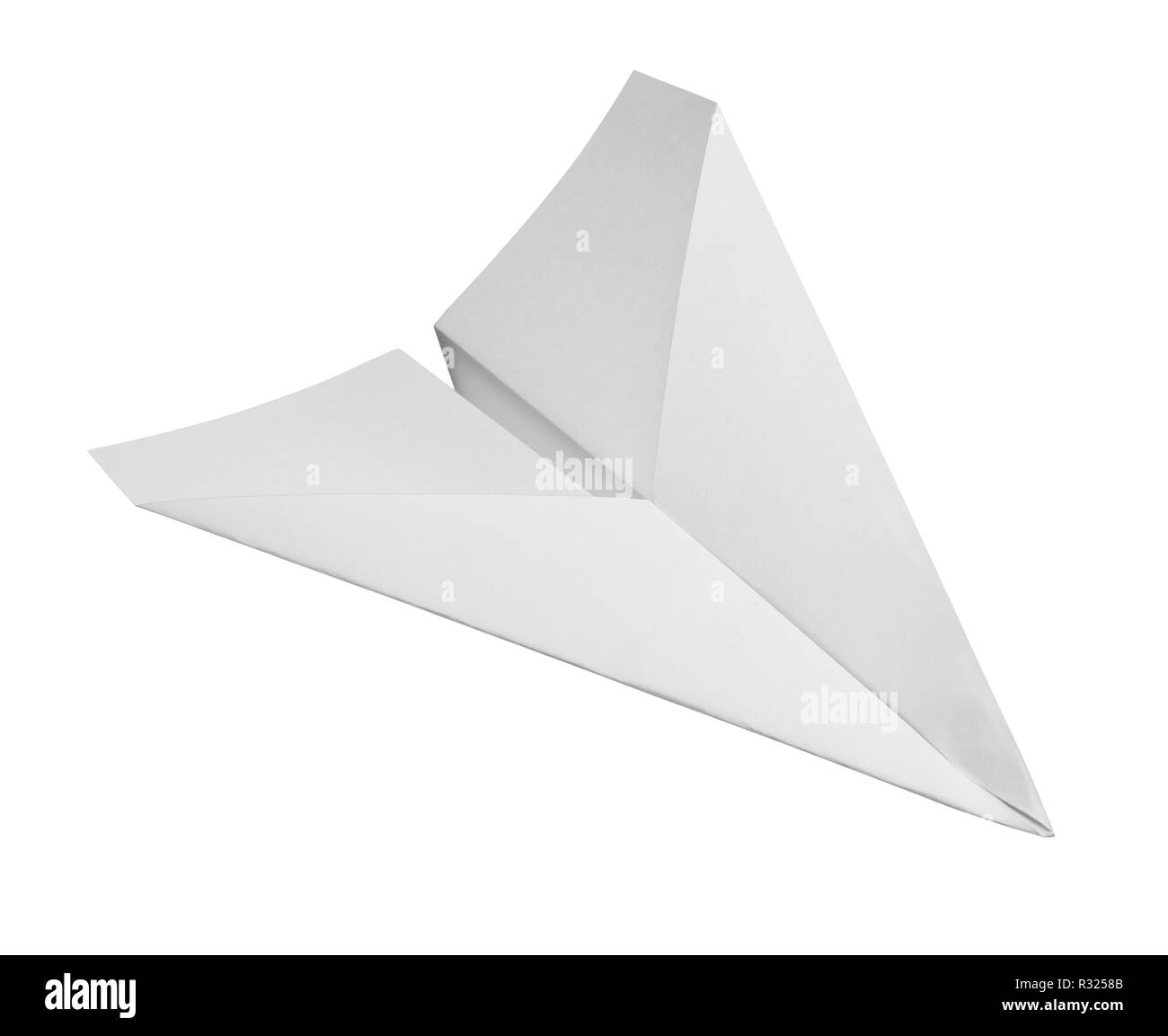 white paper plane Stock Photo