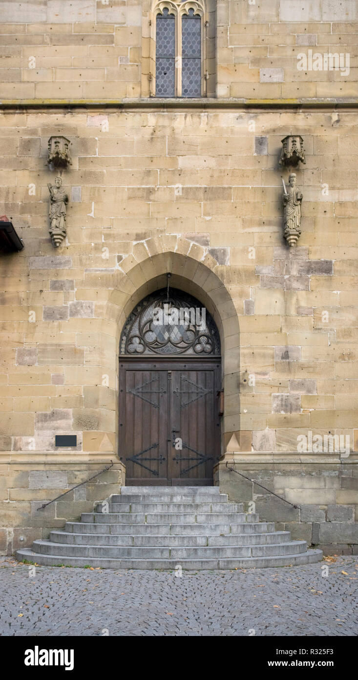 church entrance Stock Photo
