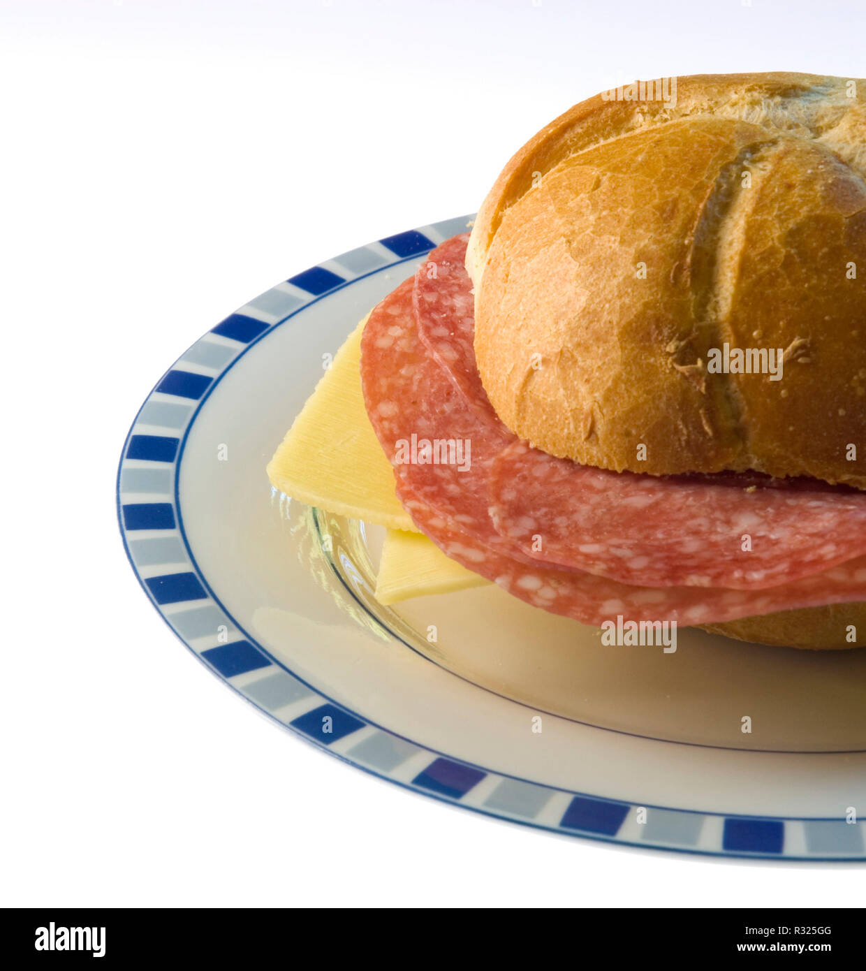 salami and cheese bread Stock Photo Alamy
