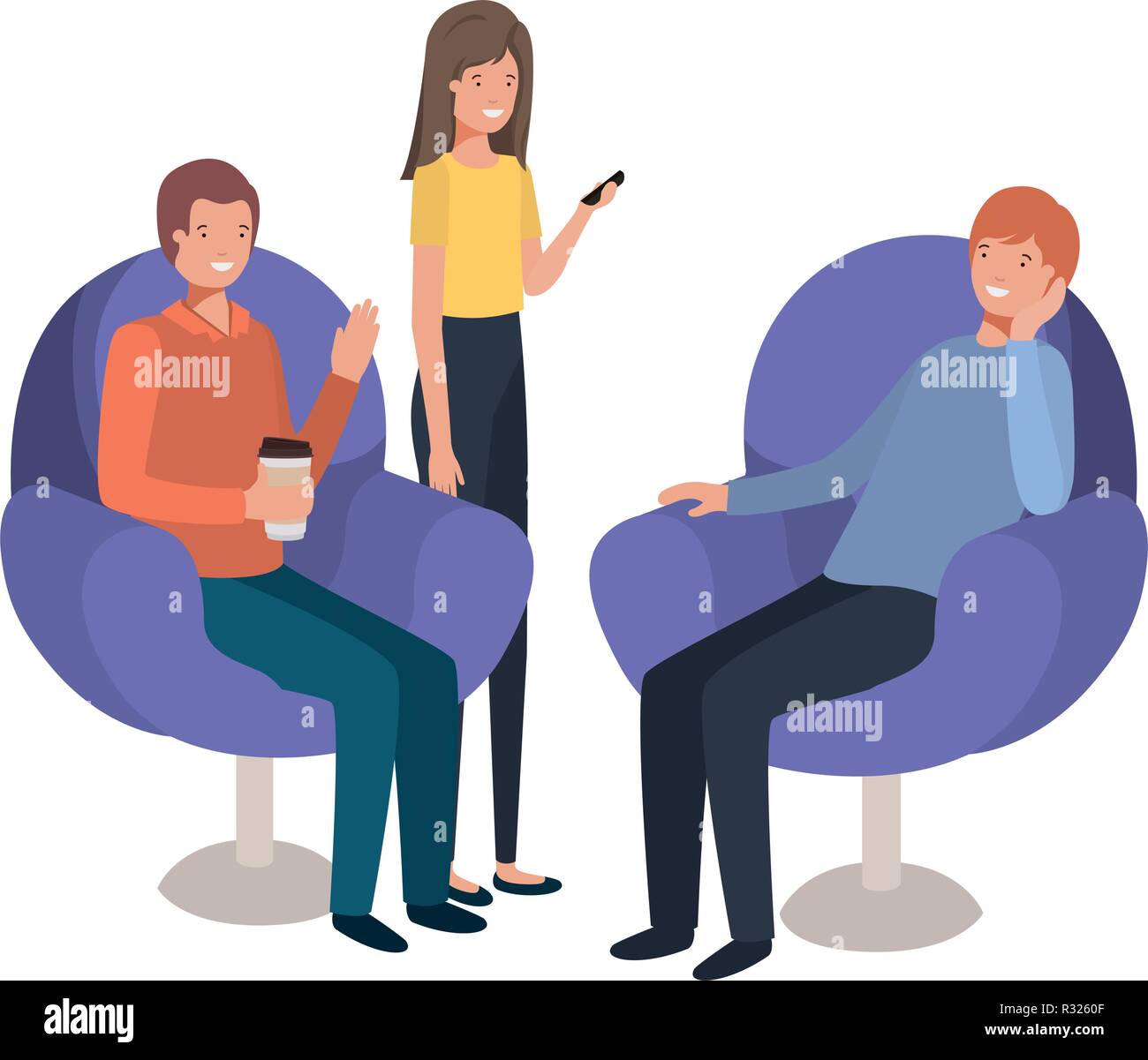 group of people using smartphone Stock Vector Image & Art - Alamy