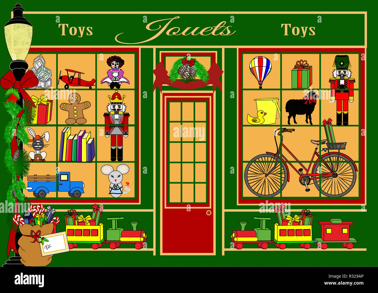 Christmas Shopping at Jouets Stock Photo Alamy
