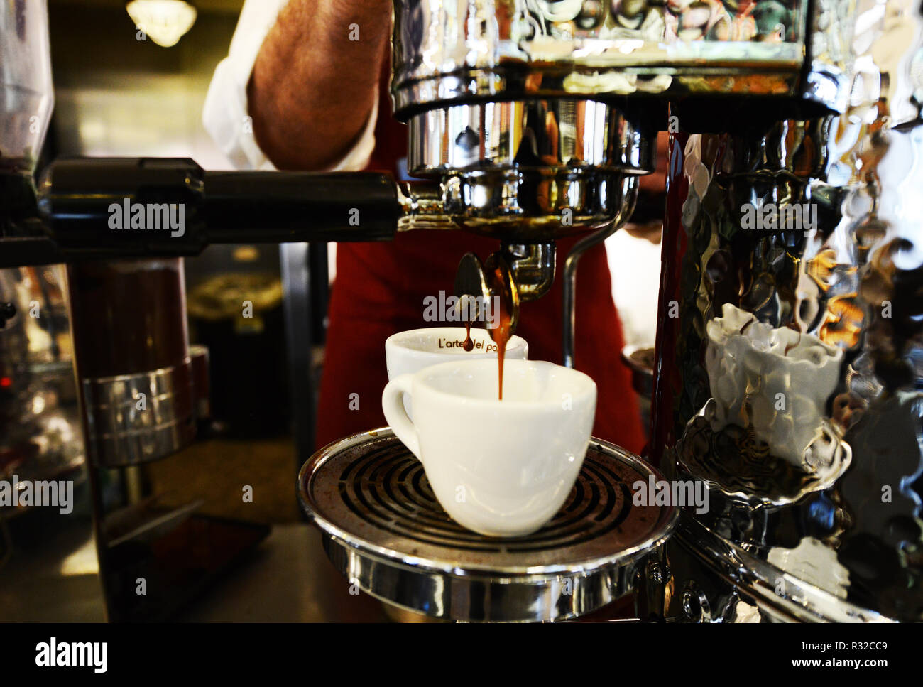 Panella Cafe Rome Panella pastry shop and coffee bar in Rome Stock Photo - Alamy
