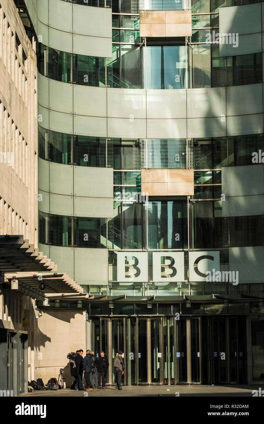 BBC Headquarters, Langham Place, London, England, U.K. Stock Photo