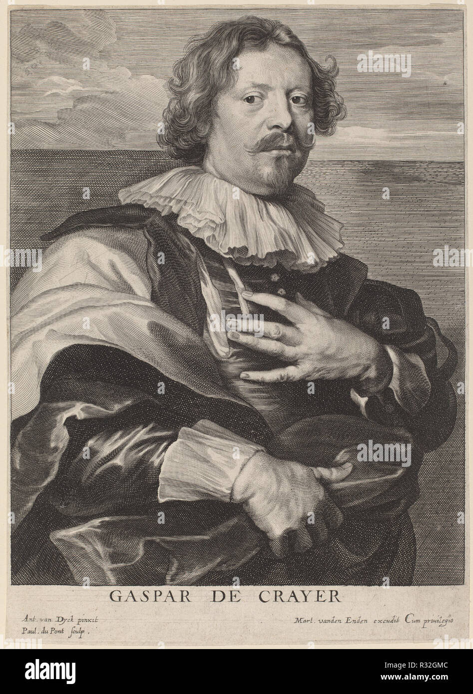 Gaspar de Crayer. Museum: National Gallery of Art, Washington DC. Author: Paulus Pontius after Sir Anthony van Dyck. Stock Photo