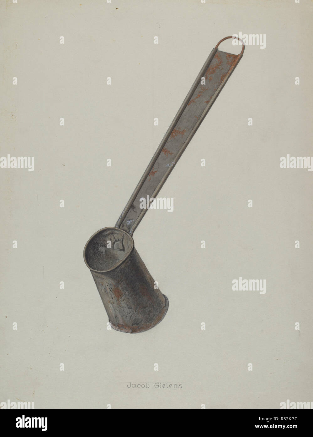 Dipper. Dated: c. 1938. Dimensions: overall: 36 x 28 cm (14 3/16 x 11 in.). Medium: watercolor, graphite, colored pencil, and heightening on paperboard. Museum: National Gallery of Art, Washington DC. Author: Jacob Gielens. Stock Photo