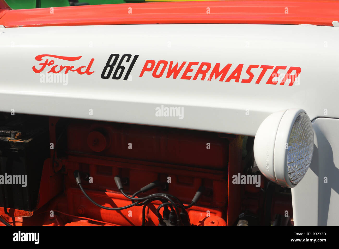 Tractor Ford 861 PowerMaster logo and engine. Canfield Fair. Mahoning