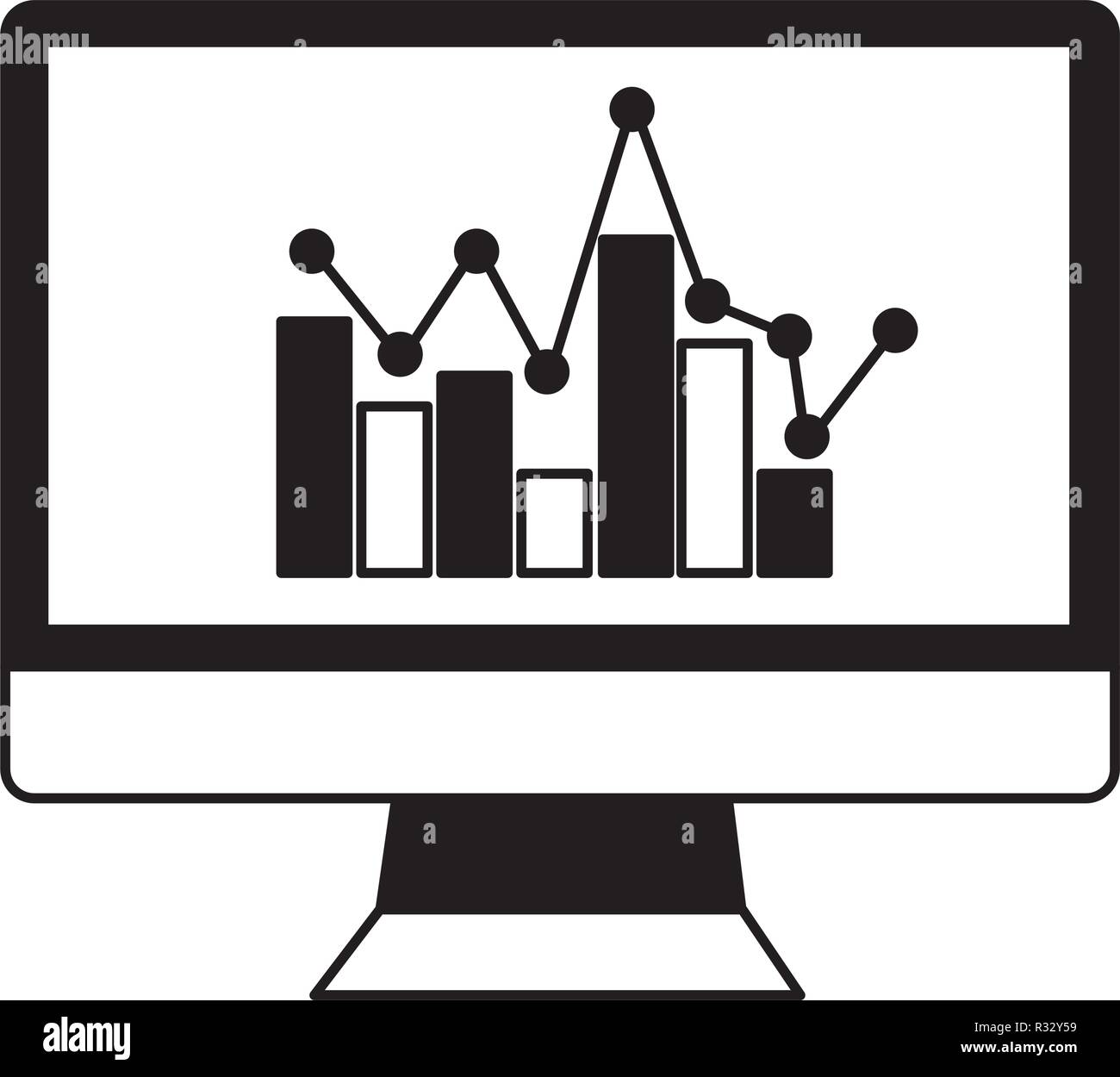 computer chart statistics business Stock Vector Image & Art - Alamy