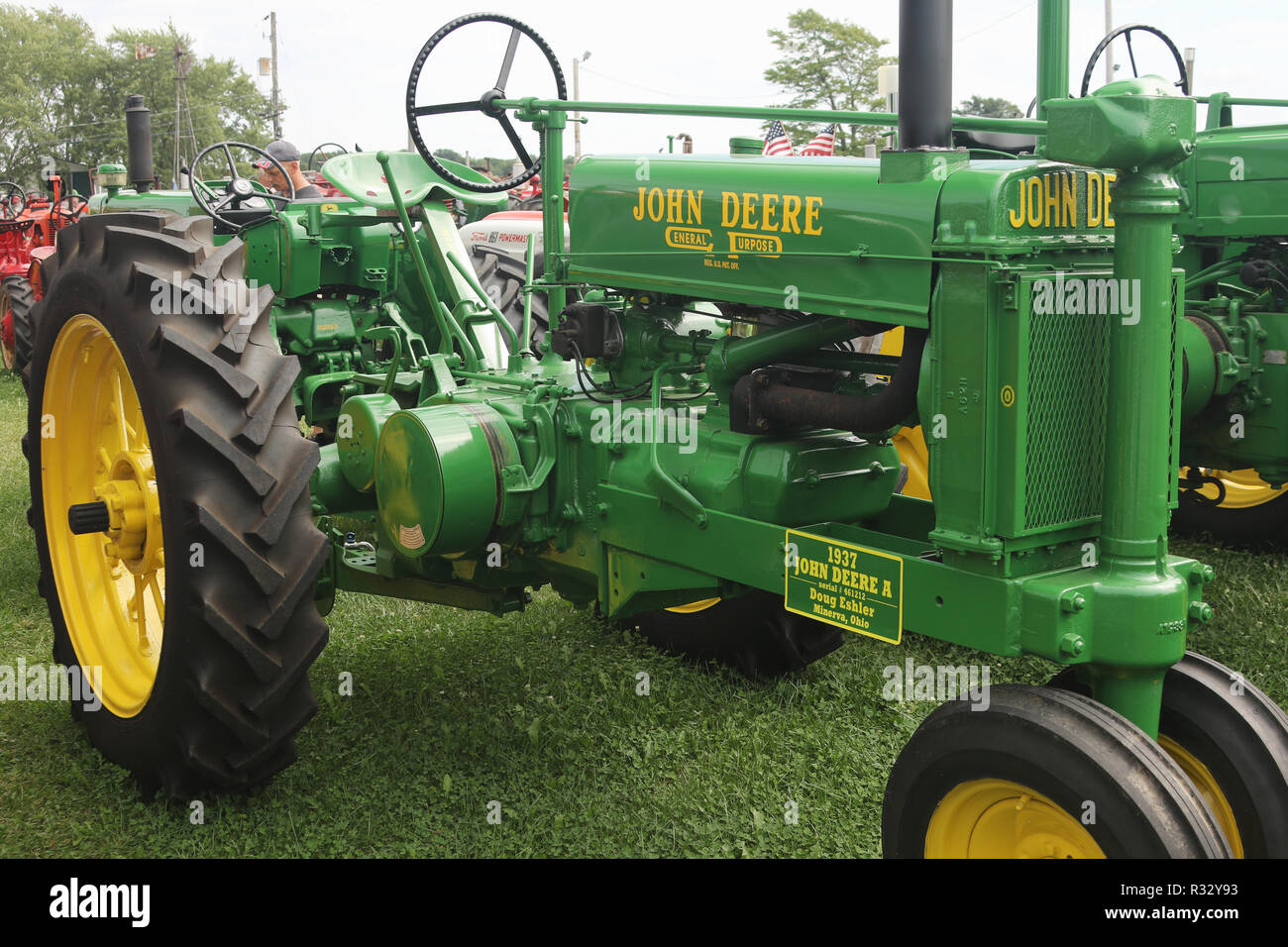 Tractor 1937 John Deere Model A. Canfield Fair. Mahoning County Fair