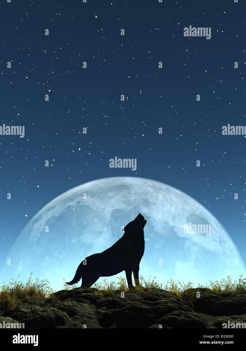 Howling Wolf High Resolution Stock Photography And Images Alamy