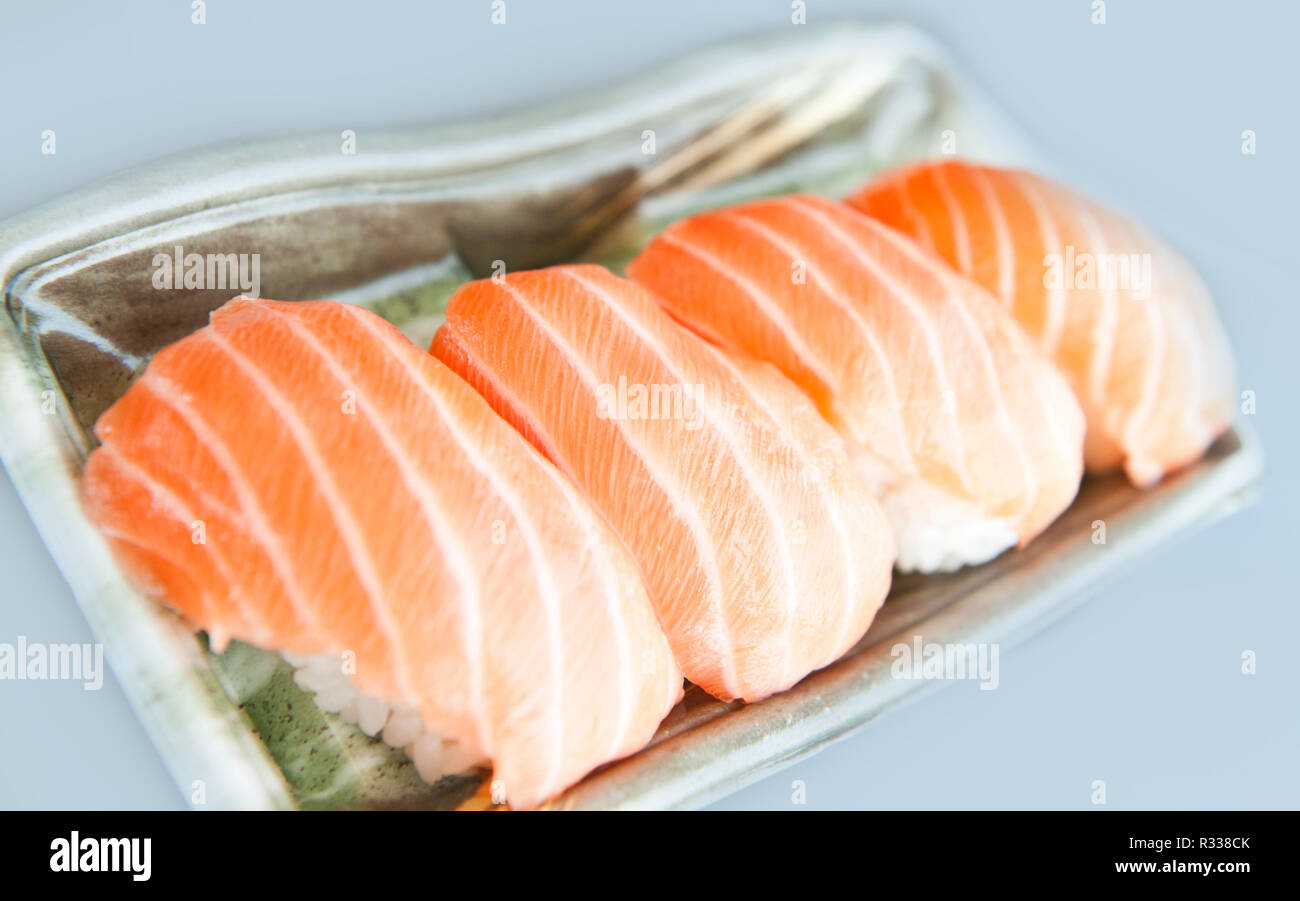 Seared salmon sashimi hi-res stock photography and images - Alamy