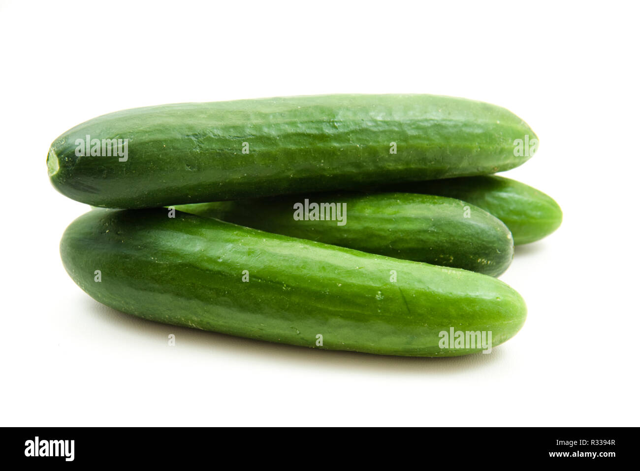 fresh cucumbers Stock Photo