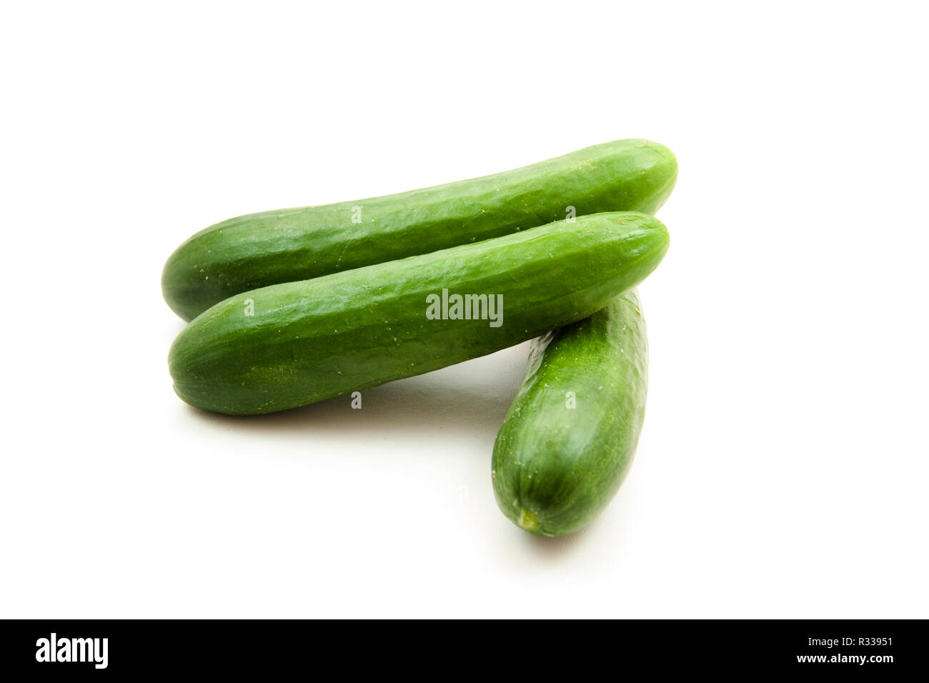 fresh cucumbers Stock Photo