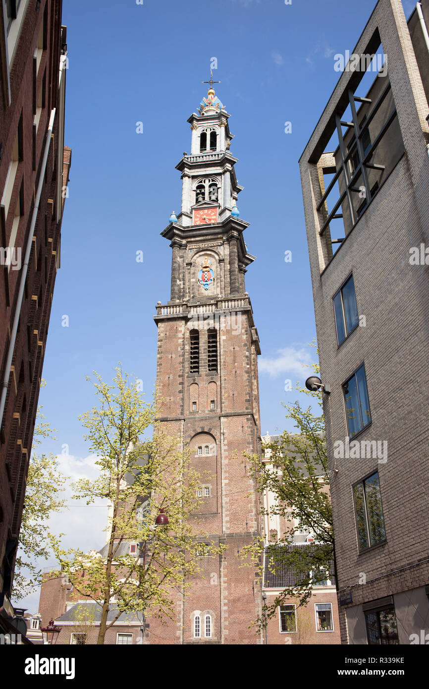 wester tower in amsterdam Stock Photo