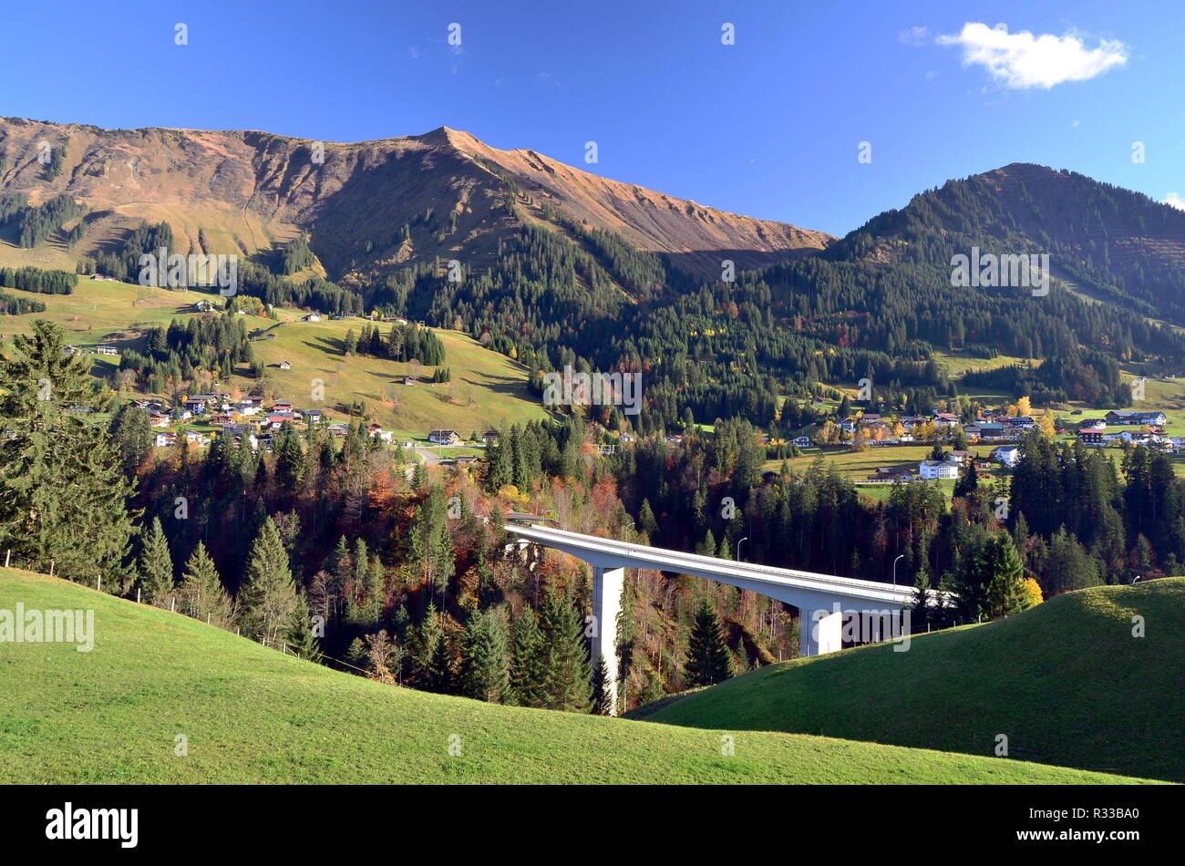 breitach bridge riezlern kleinwalsertal Stock Photo Alamy