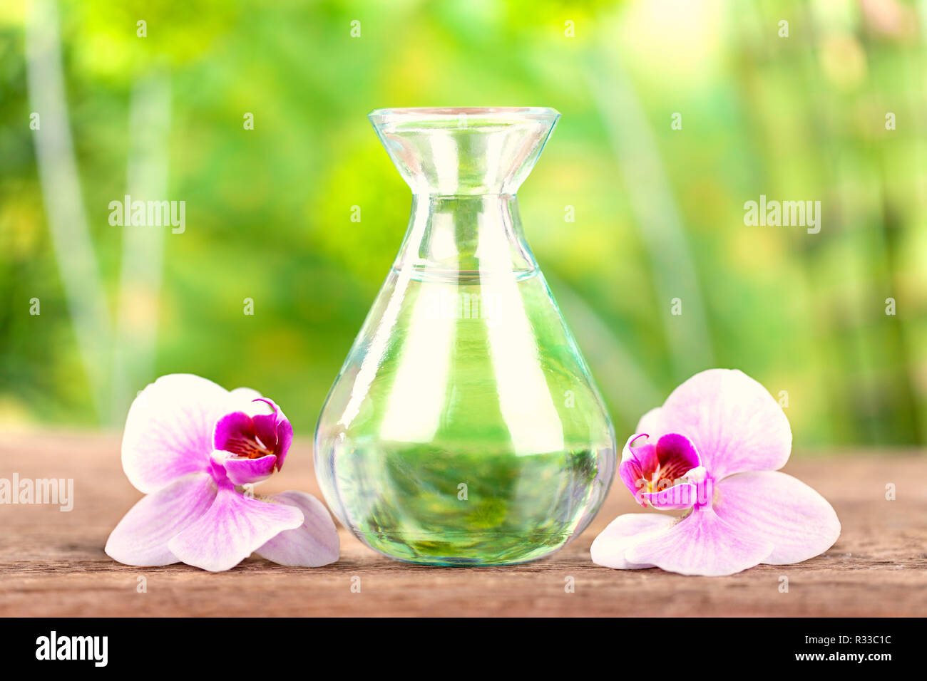 natural cosmetics in the wellness area Stock Photo