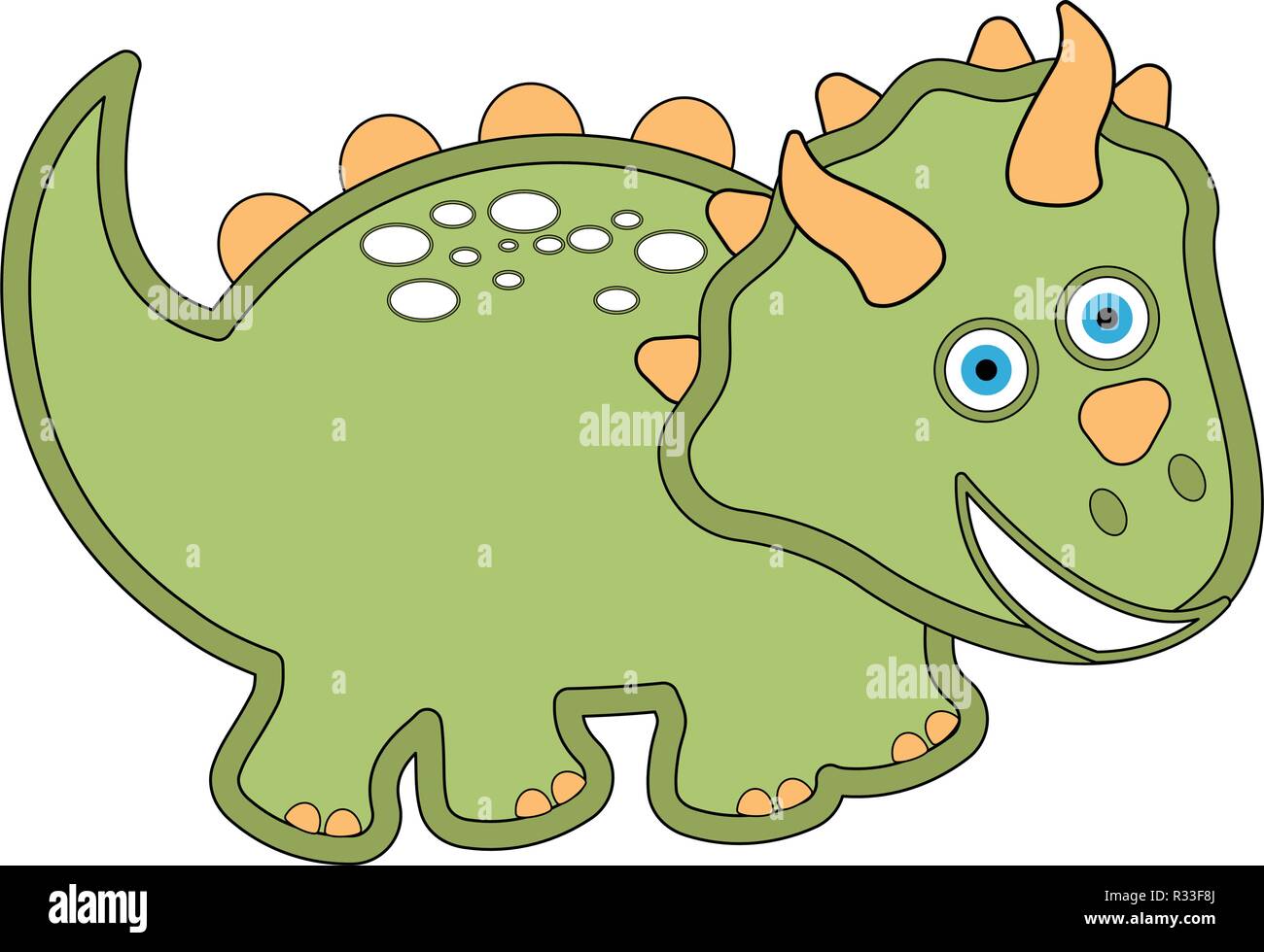 Cute dinosaur cartoon character Stock Vector Image & Art - Alamy