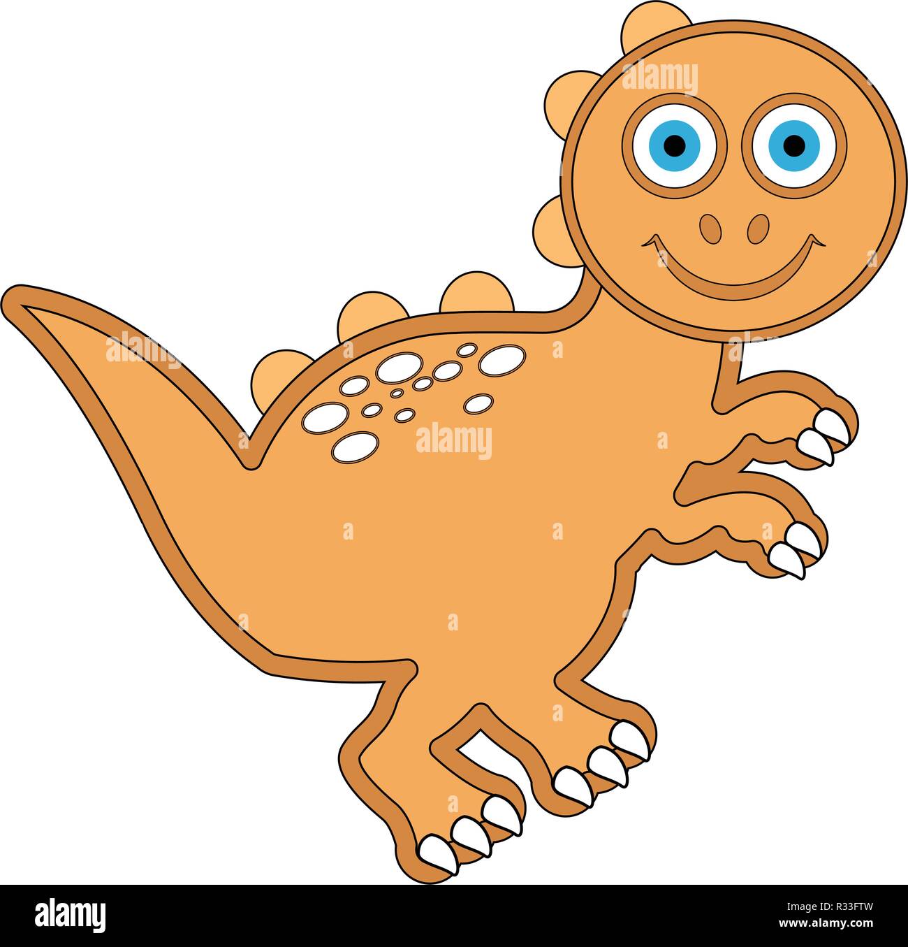 Cute dinosaur cartoon character Stock Vector Image & Art - Alamy