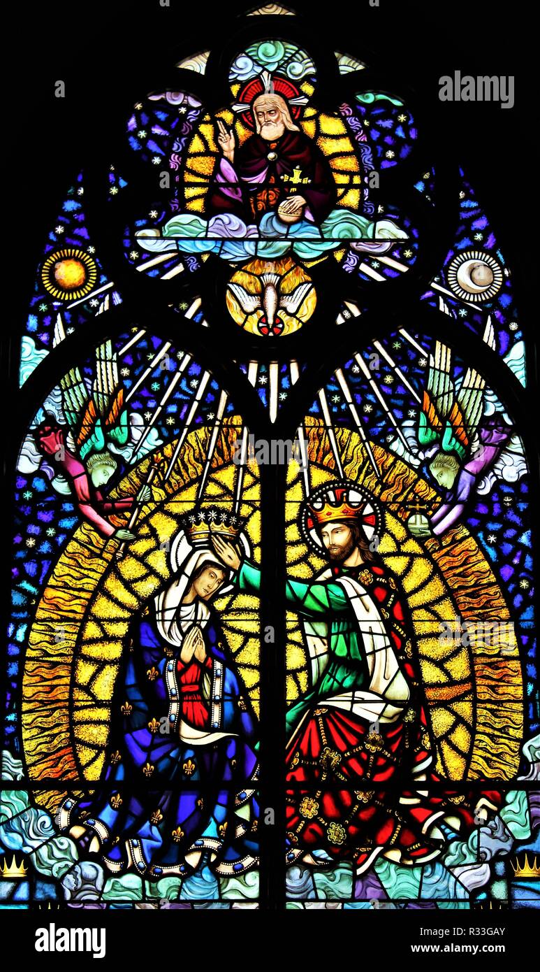 Stained Glass by Christopher Wallis, Saint Peter's CathedralBasilica, London, Ontario, Canada