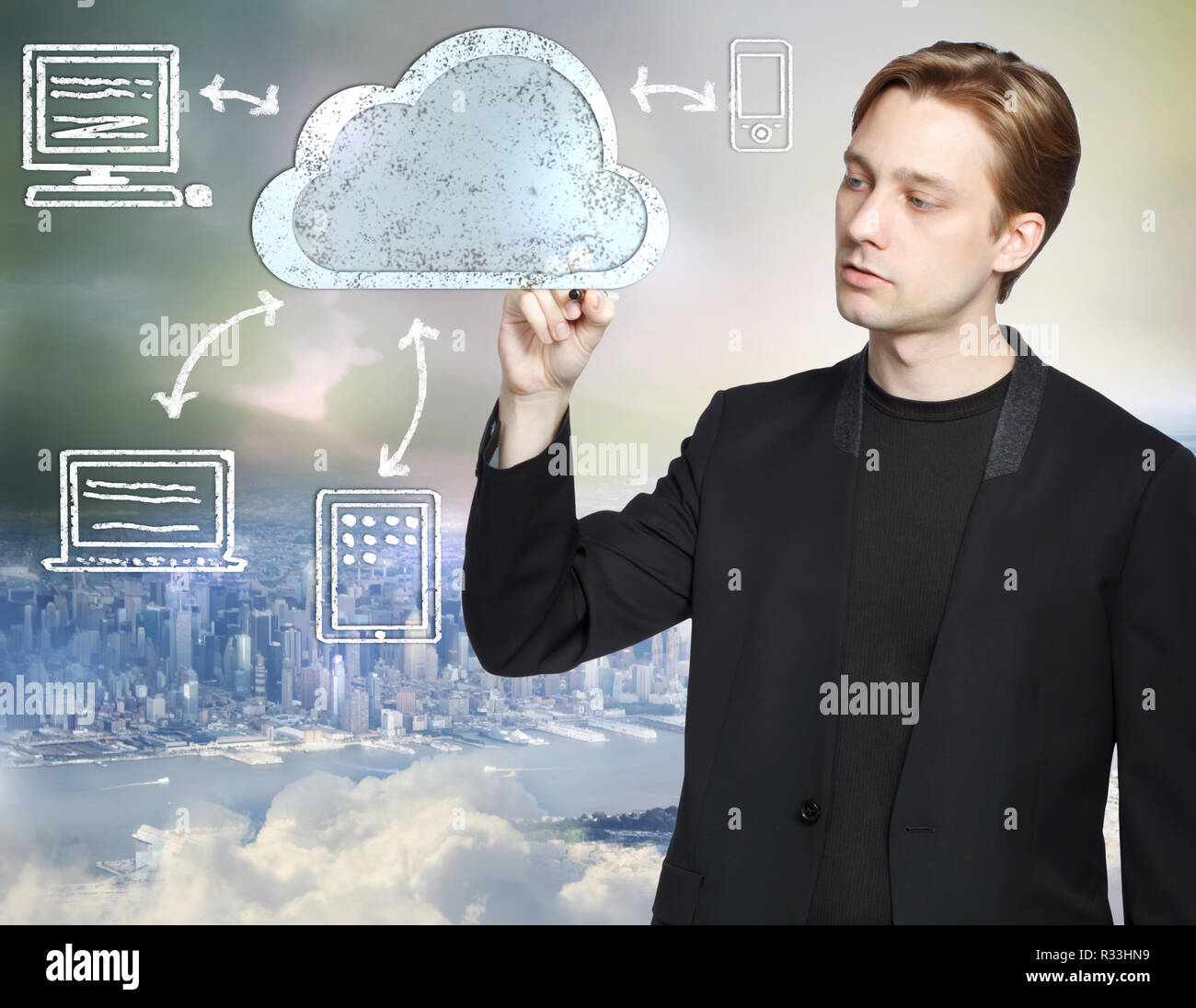 Cloud computing concept ipad hi-res stock photography and images - Alamy