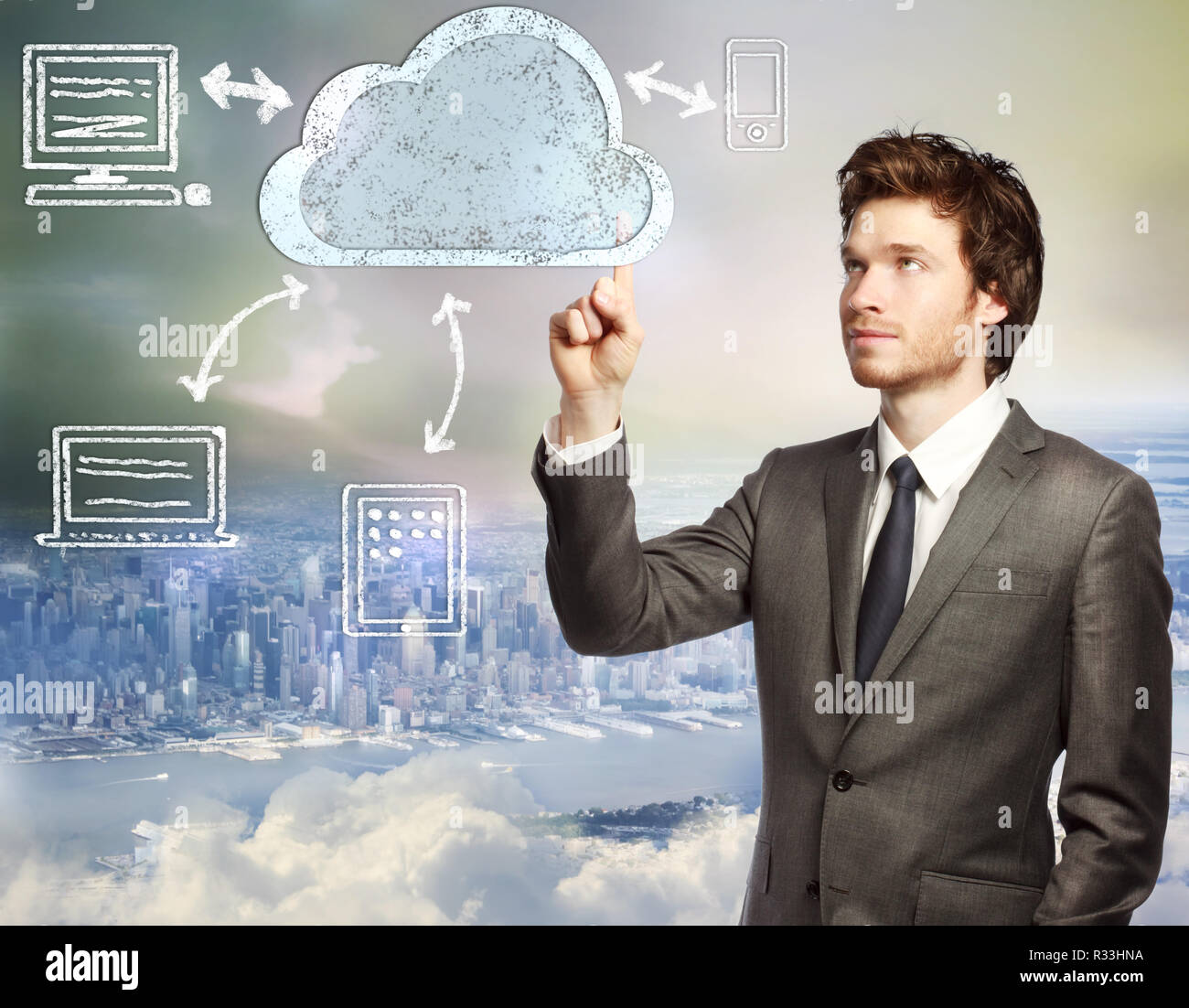 Cloud computing concept ipad hi-res stock photography and images - Alamy