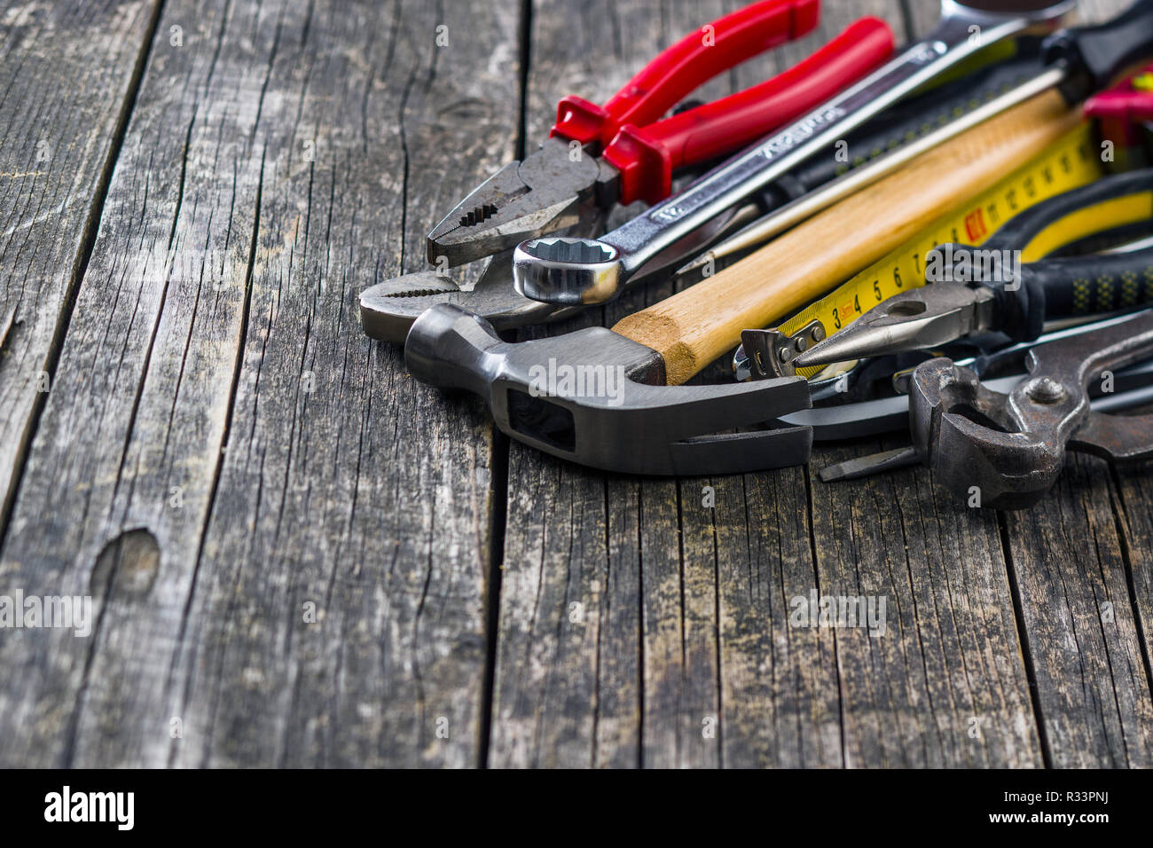 Set repair hand tools hi-res stock photography and images - Alamy