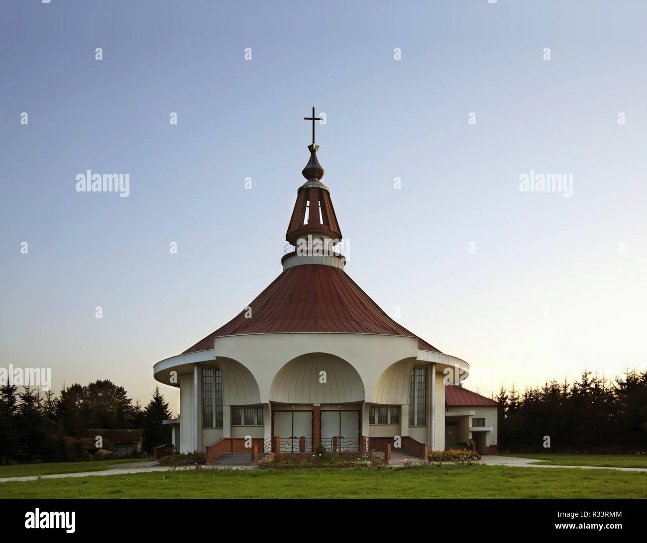 church-of-holy-cross-in-jaszczew-poland-stock-photo-alamy
