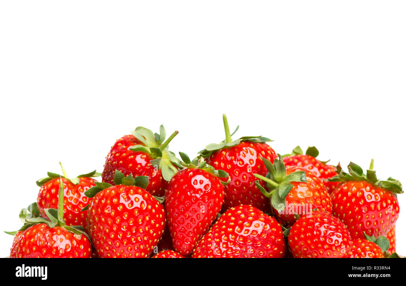 strawberries with copy space Stock Photo