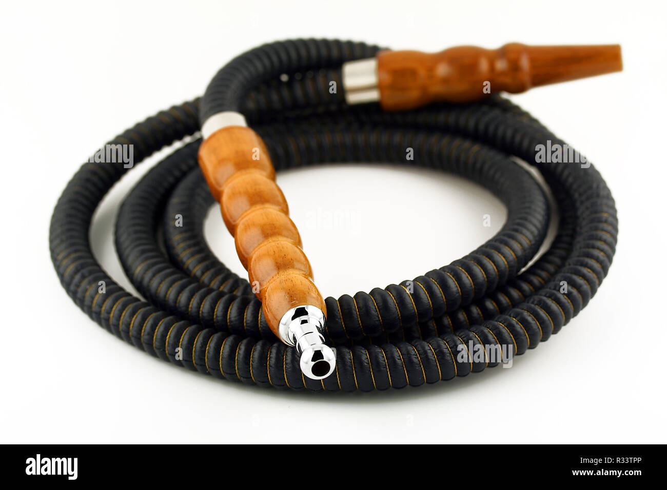 hookah / shisha hose leather - dark blue Stock Photo - Alamy